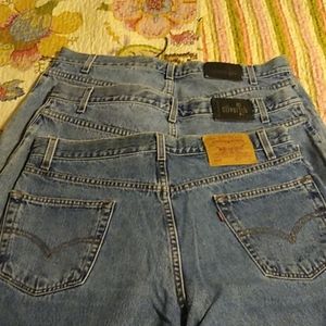 Levi Two pairs of  shorts and one pair jeans